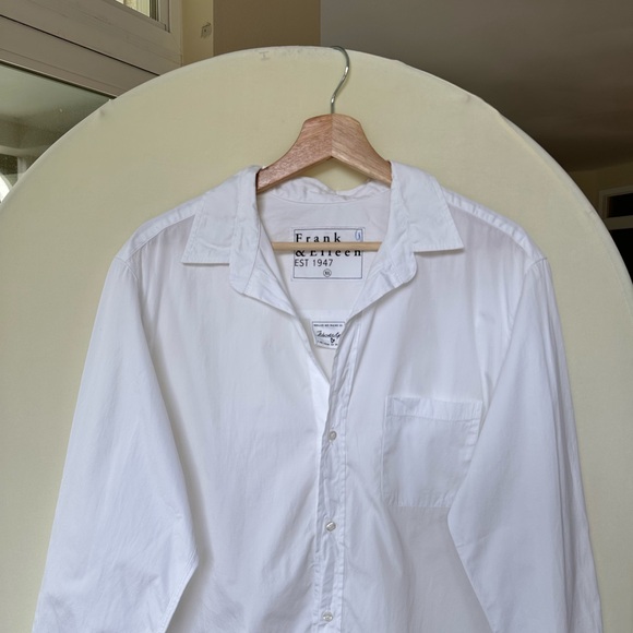 Frank & Eileen Waverly Superluxe White Button Down Shirt — XL - Picture 3 of 9